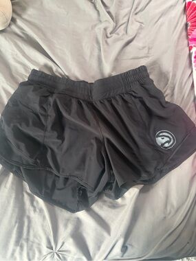 lululemon athletica Black Athletic Shorts with Logo